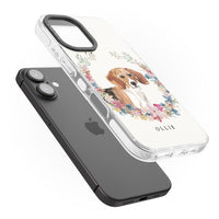 Personalised Beagle Floral Portrait