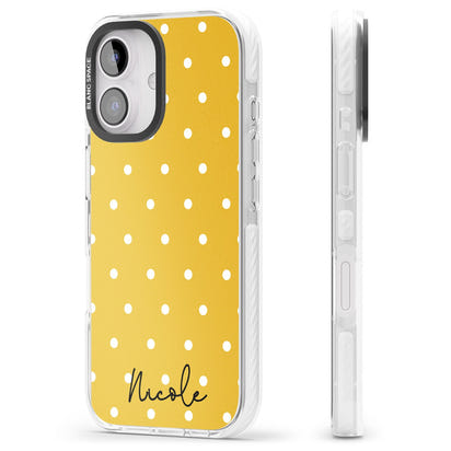 Personalised Yellow Polka Dot
