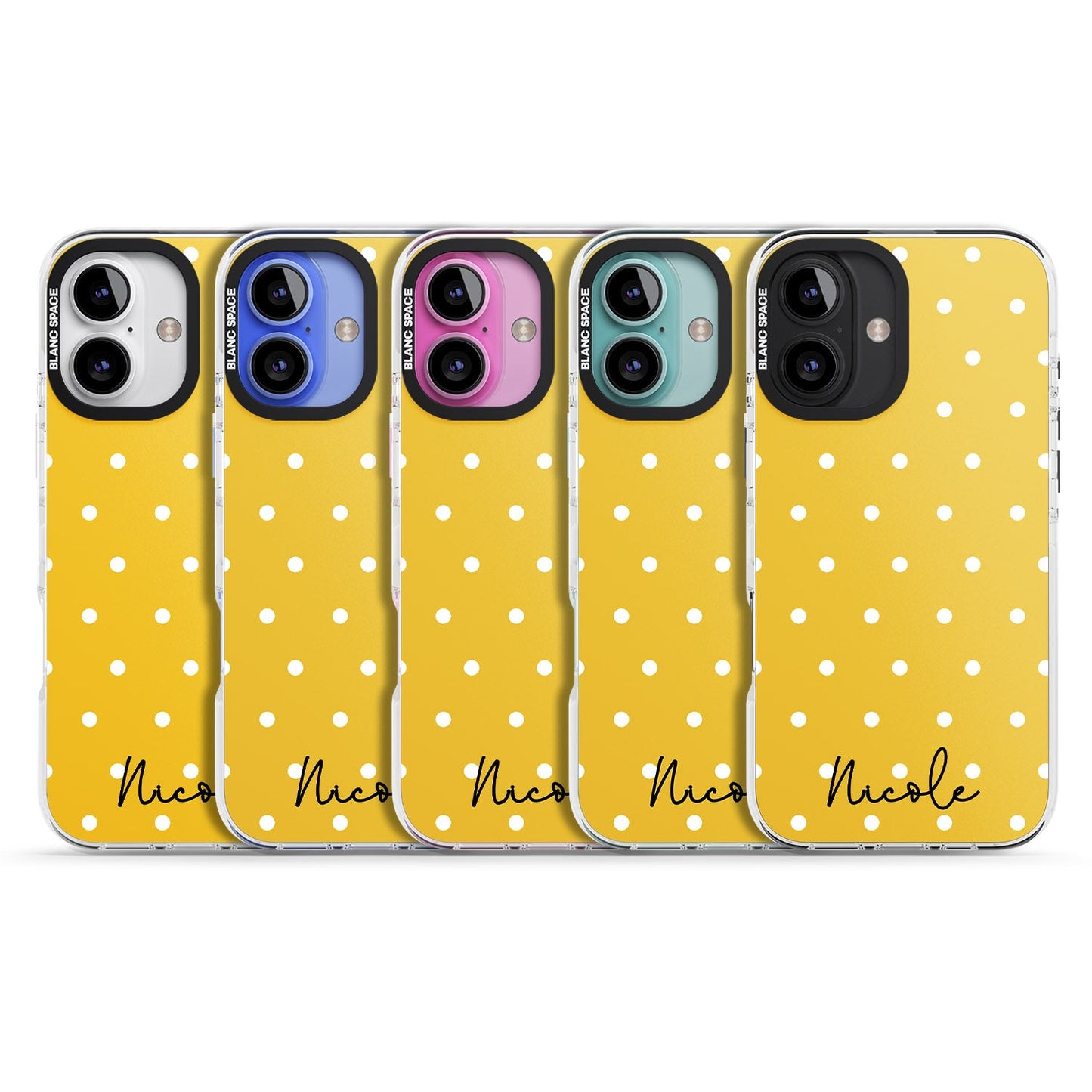 Personalised Yellow Polka Dot