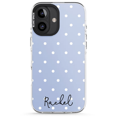 Personalised Simple Light Blue Dots