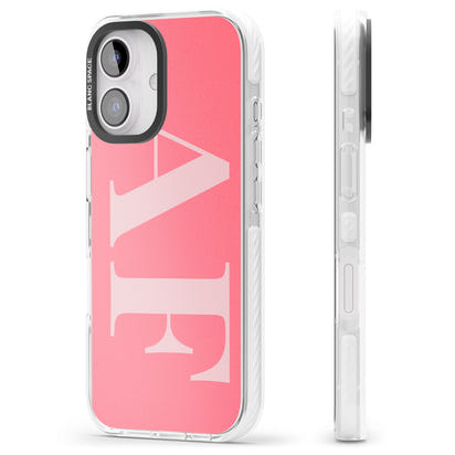 Personalised Light & Dark Pink Green Letters