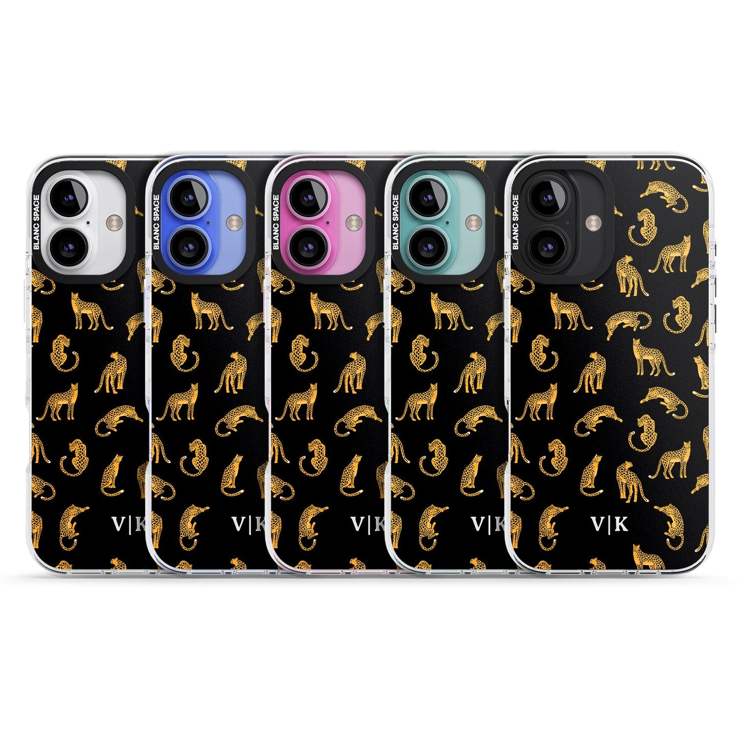 Personalised Gold Cheetah Pattern