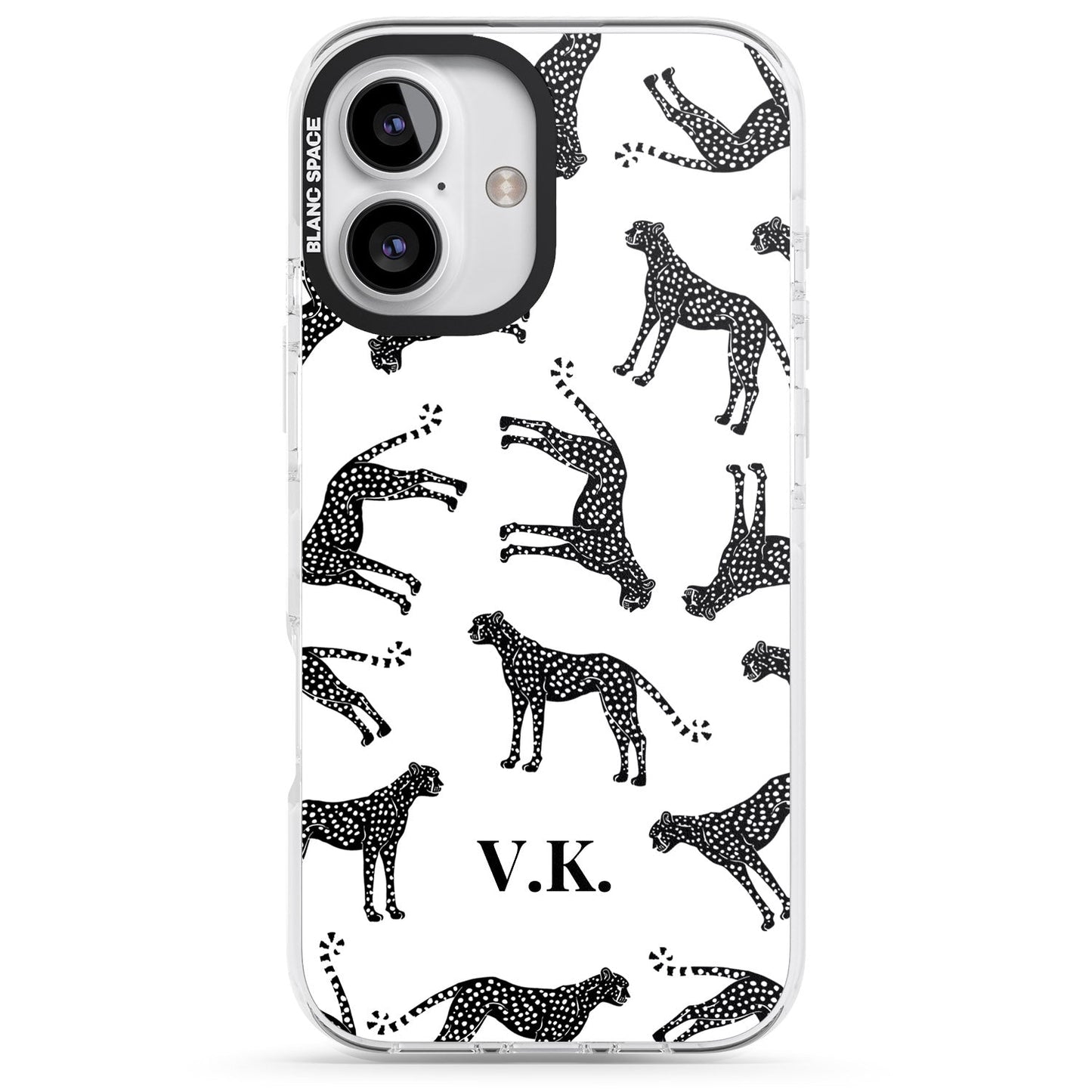 Personalised Black & White Cheetah Pattern