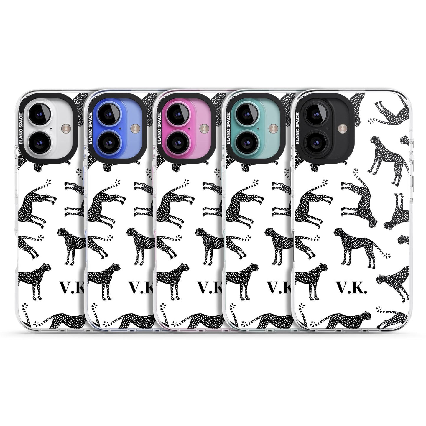 Personalised Black & White Cheetah Pattern