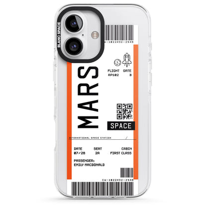 Personalised Mars Travel Ticket
