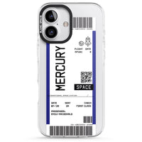 Personalised Mercury Travel Ticket