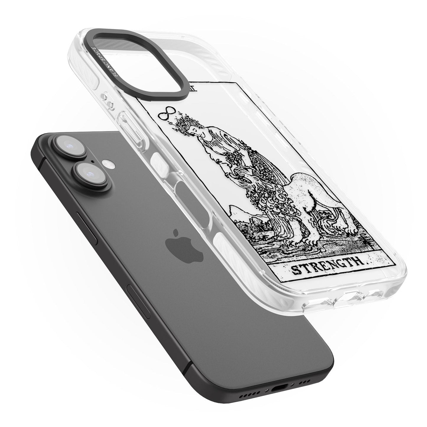 Personalisierte Stärke-Tarotkarte (Transparent)