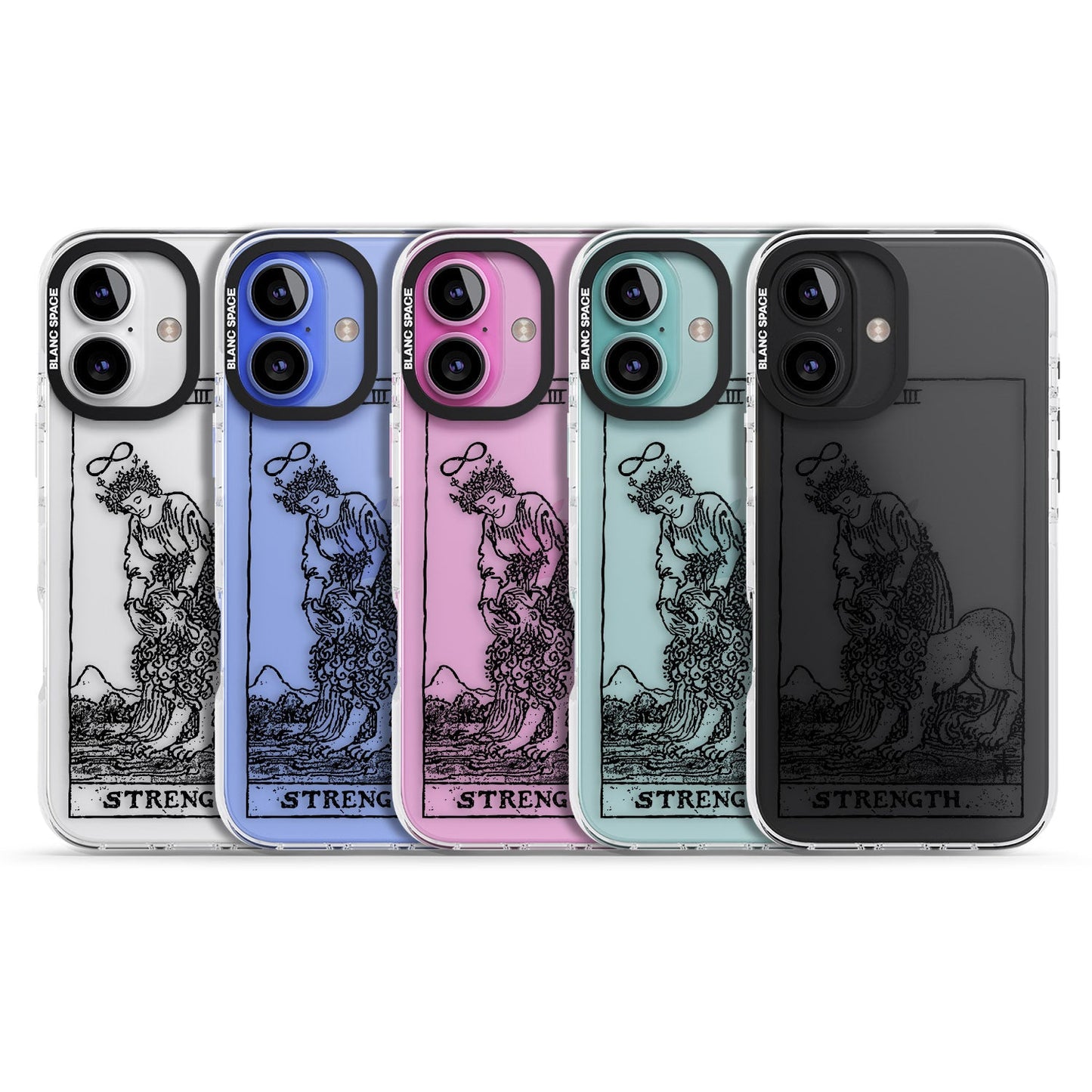 Personalisierte Stärke-Tarotkarte (Transparent)