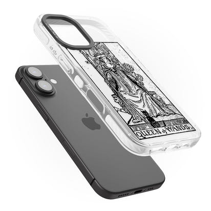 Personalisierte Tarotkarte „Königin der Stäbe“ (transparent)