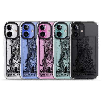 Personalisierte Tarotkarte „Königin der Stäbe“ (transparent)