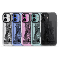 Personalisierte Tarotkarte „Königin der Stäbe“ (transparent)