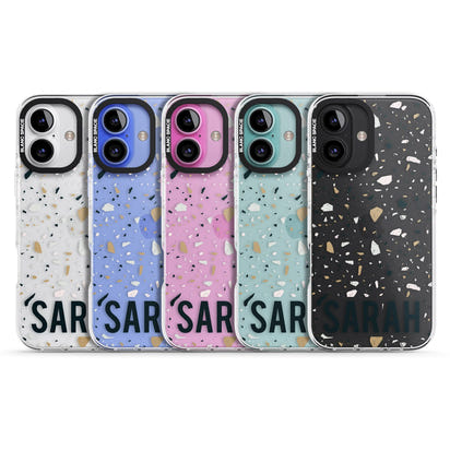 Personalised Terrazzo Blue, Pink, Brown