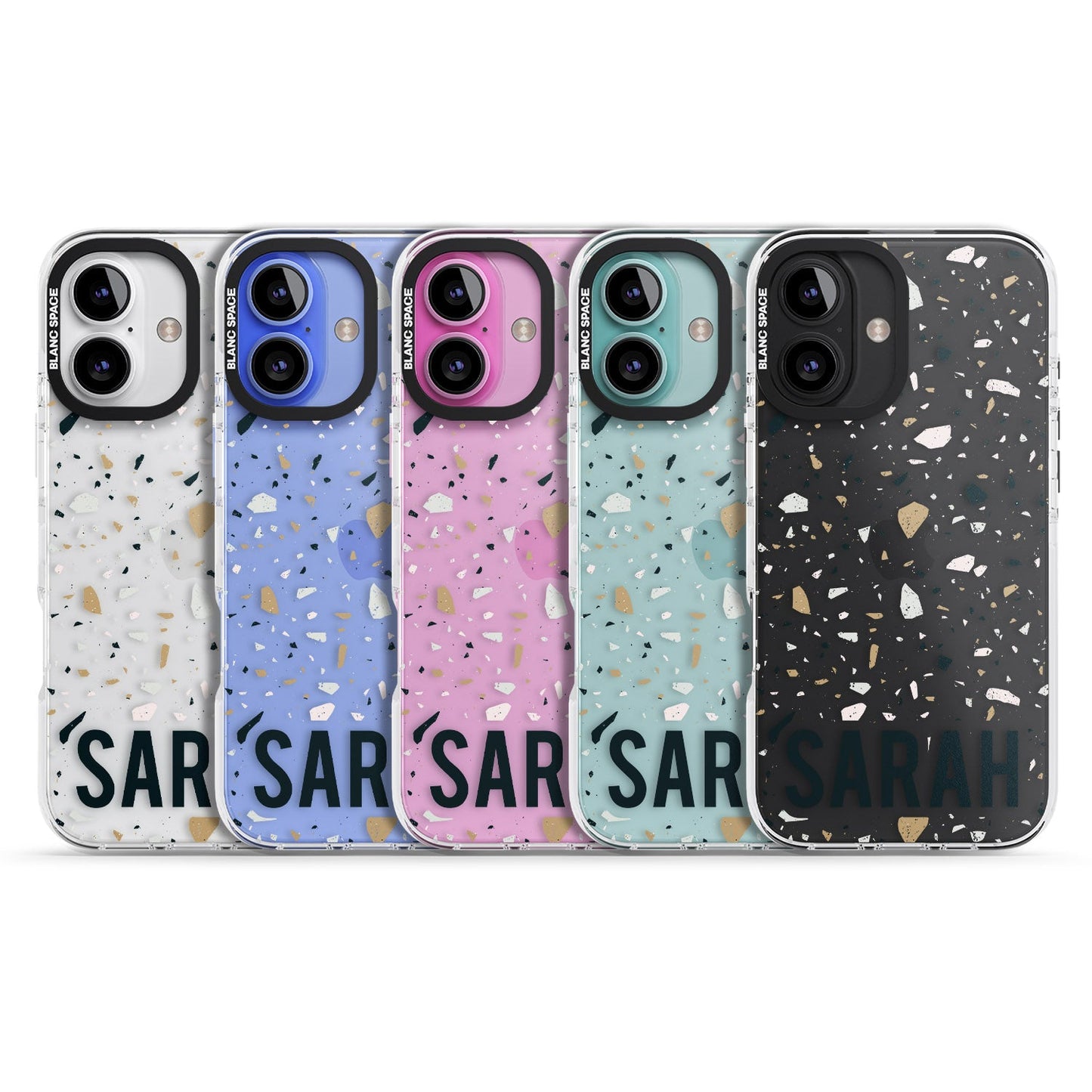 Personalised Terrazzo Blue, Pink, Brown