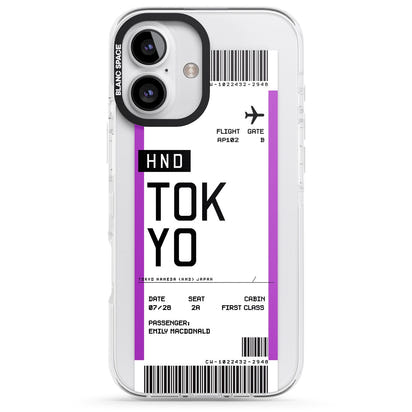 Personalised Tokyo Boarding Pass