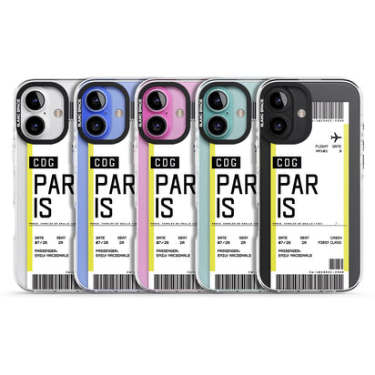 Personalised Paris Boarding Pass