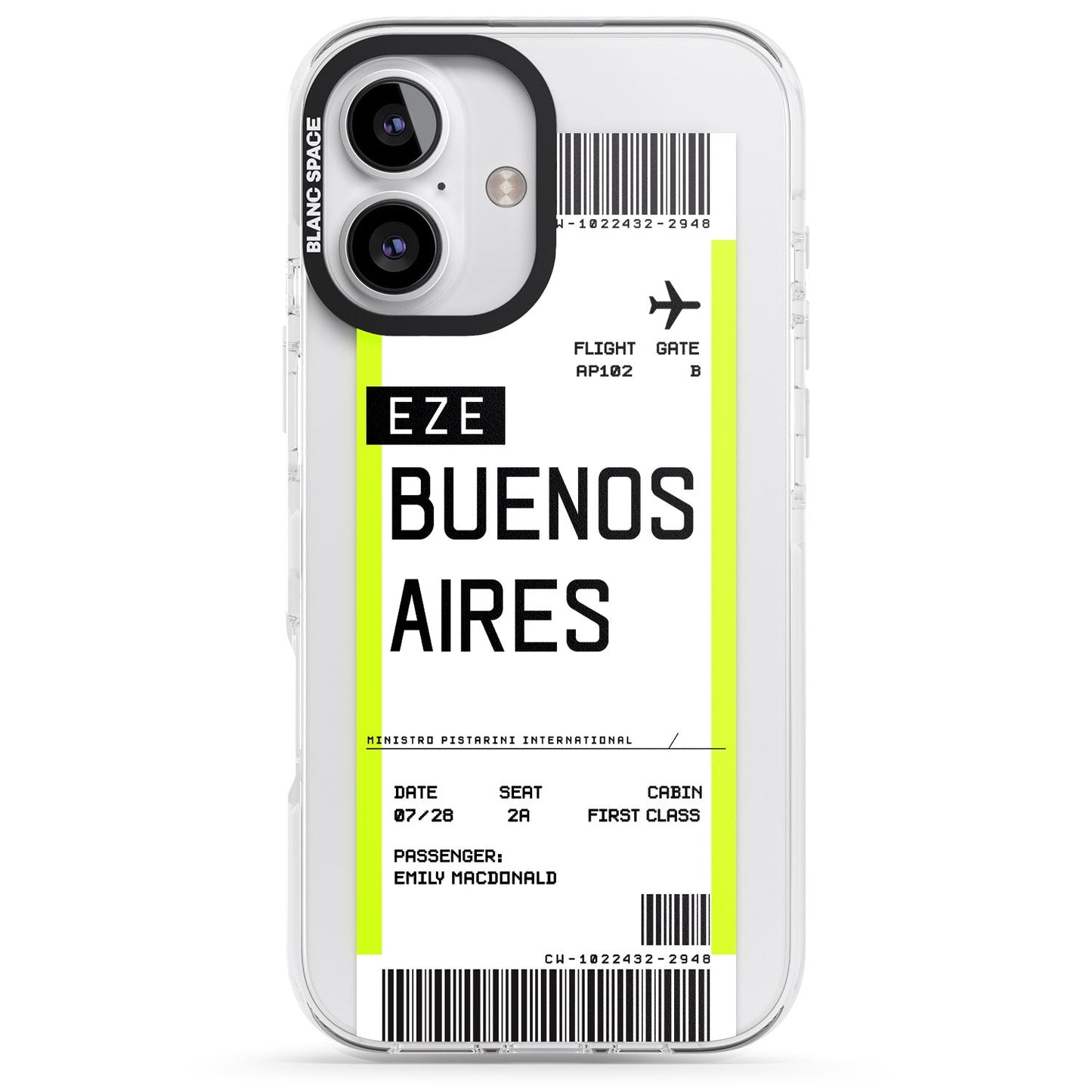 Personalised Buenos Aires Boarding Pass