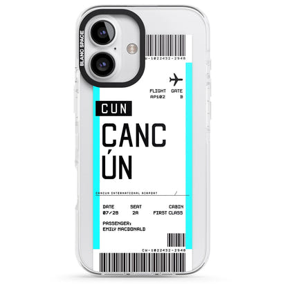 Personalised Cancún Boarding Pass