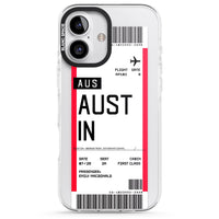 Personalised Austin Boarding Pass
