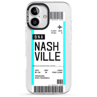 Carte d'embarquement personnalisée pour Nashville