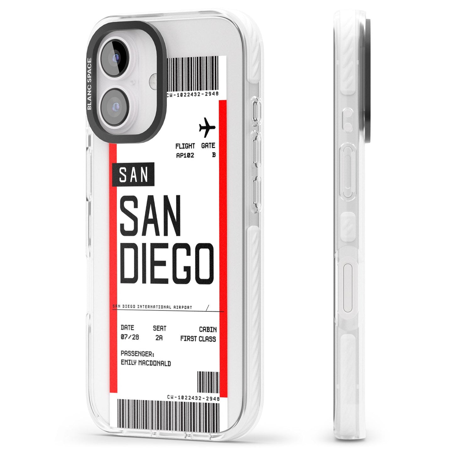 Personalised San Diego Boarding Pass