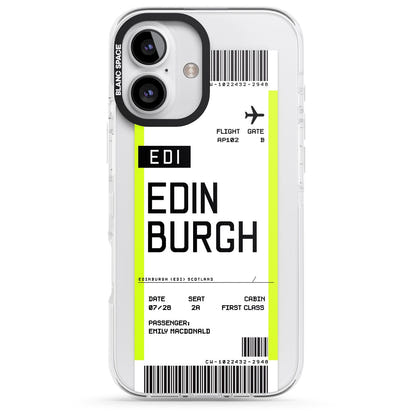 Personalised Edinburgh Boarding Pass