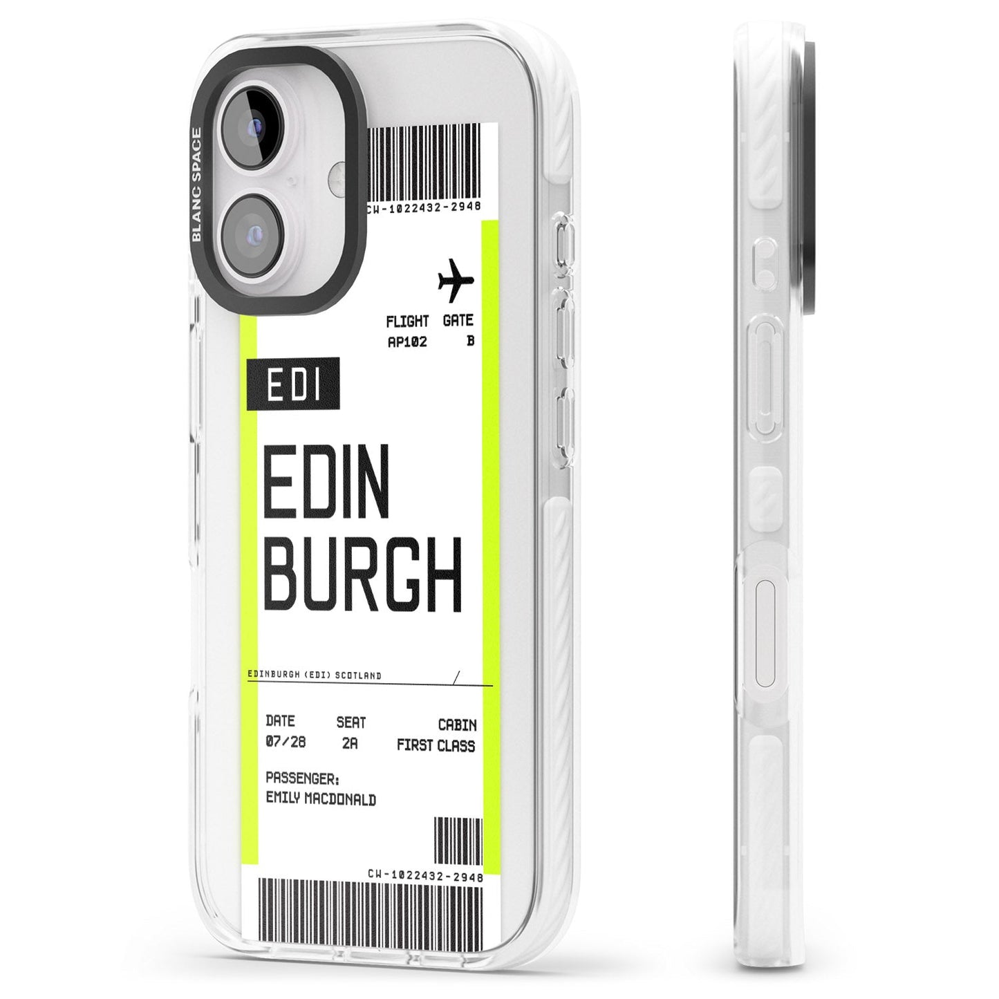 Personalised Edinburgh Boarding Pass