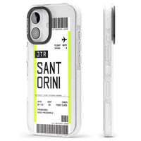 Personalisierte Bordkarte für Santorini