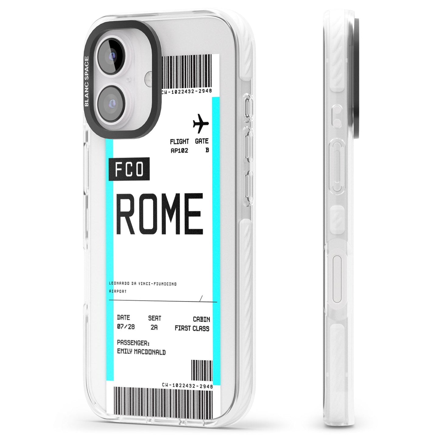 Personalised Rome Boarding Pass