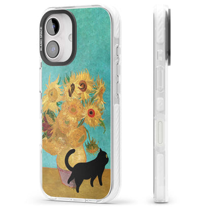 Cat with Van Gogh's Sunflowers