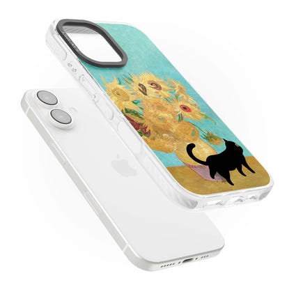 Cat with Van Gogh's Sunflowers