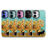 Cat with Van Gogh's Sunflowers