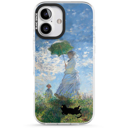 Cat with Monet's Parasol Lady