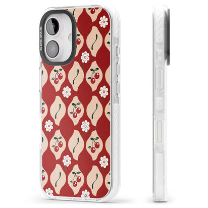 Vintage Cherry Diamond Pattern