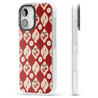 Vintage Cherry Diamond Pattern