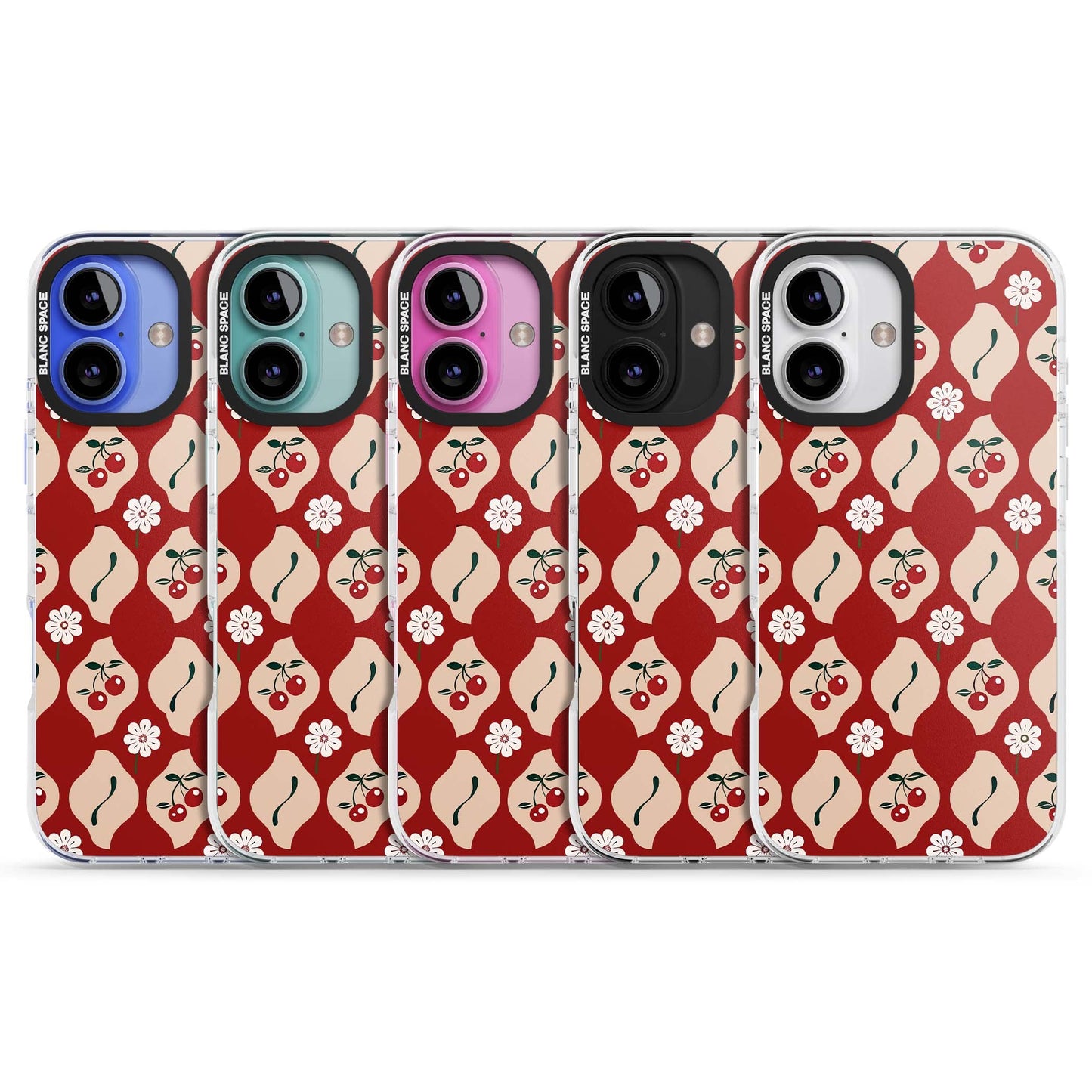 Vintage Cherry Diamond Pattern