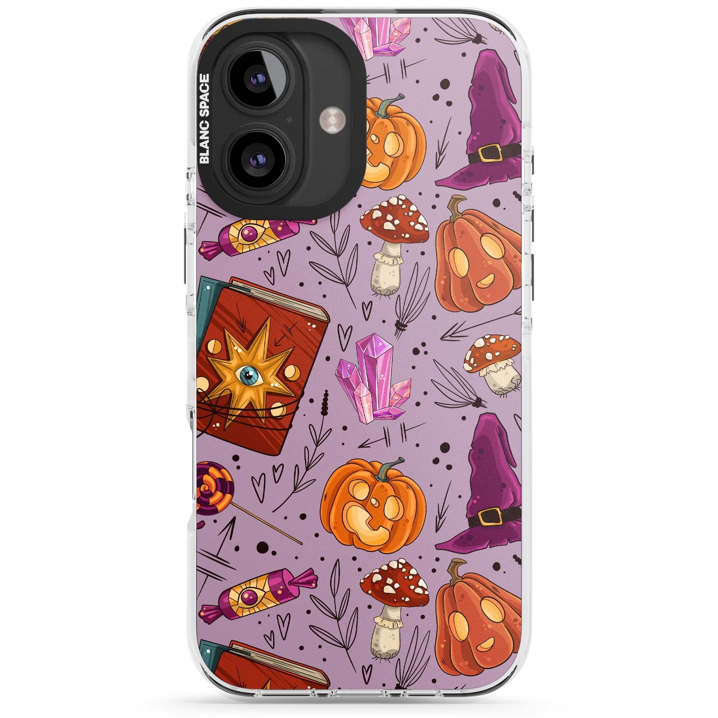 Witchy Cartoon Halloween Pattern
