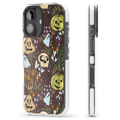 Goblincore Cartoon Halloween Pattern