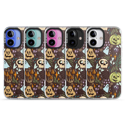 Goblincore Cartoon Halloween Pattern