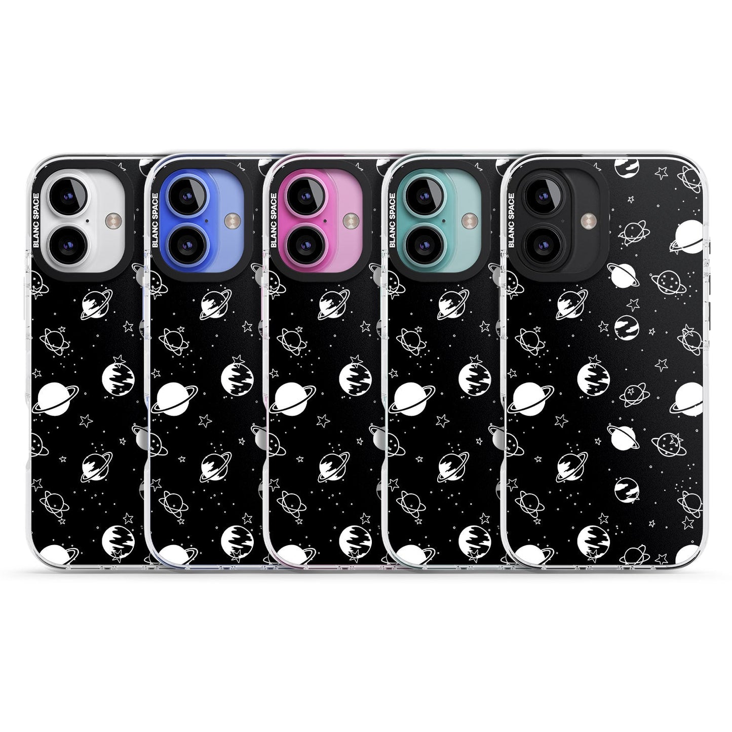 White Planets On Black