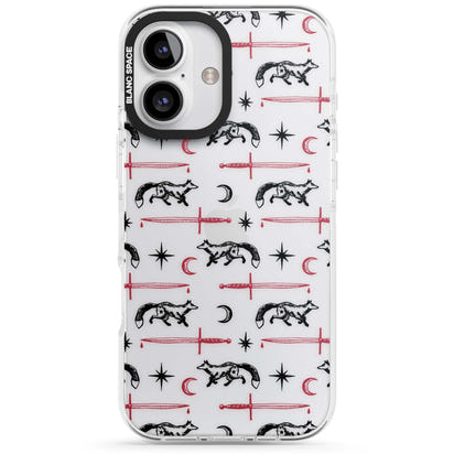 Motif renard et lame