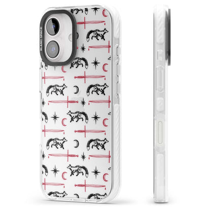 Motif renard et lame