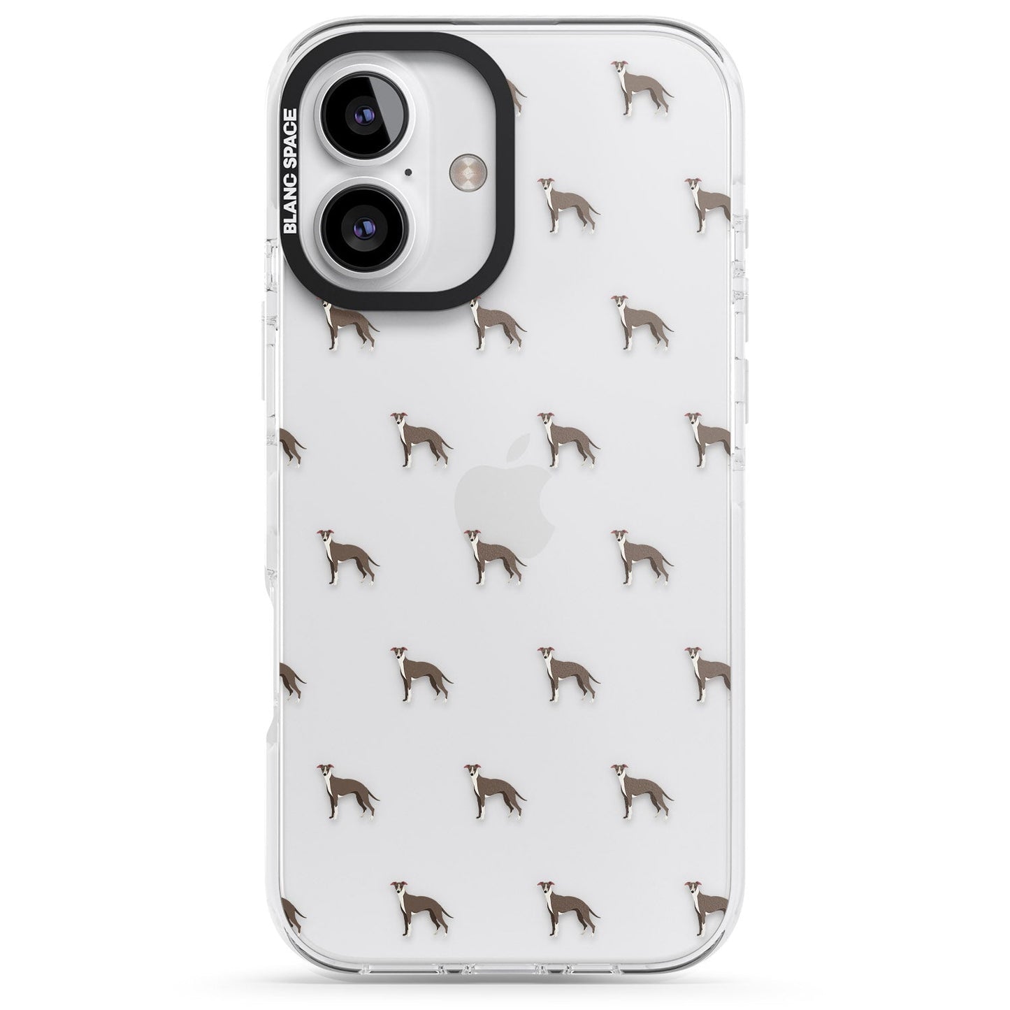 Motif de chien whippet transparent