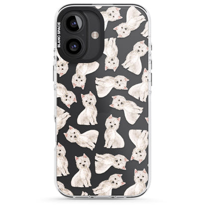 Motif de chien Westie