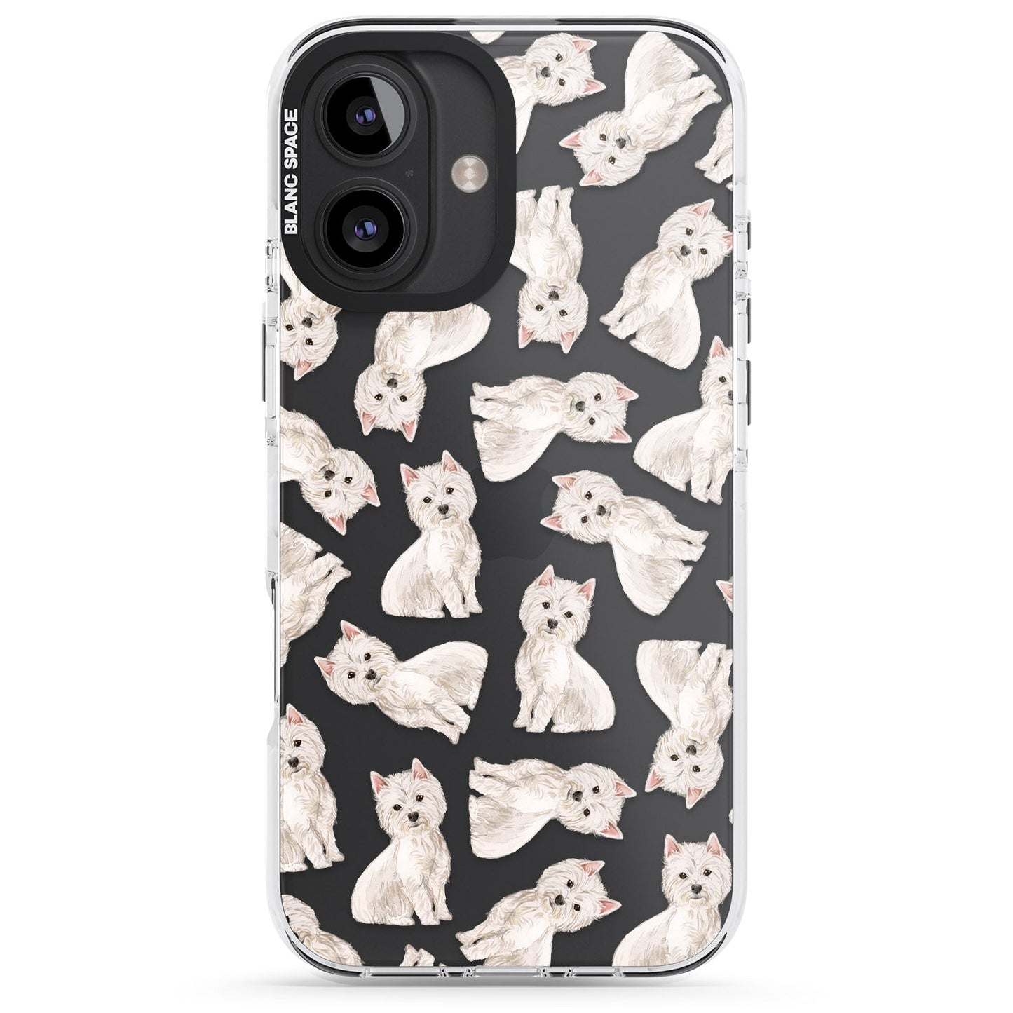 Motif de chien Westie