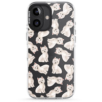 Motif de chien Westie