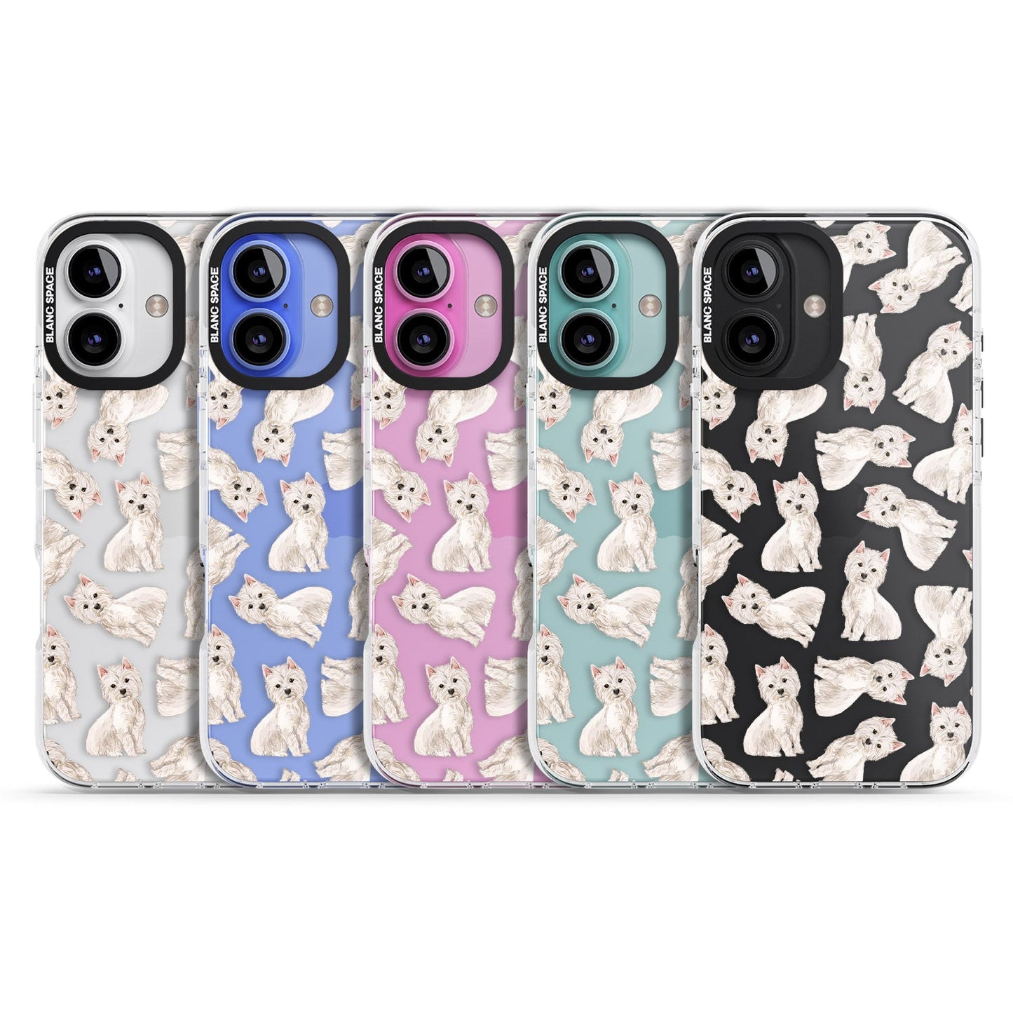 Motif de chien Westie