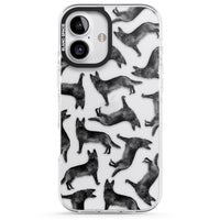 German Shepherd Pattern Black
