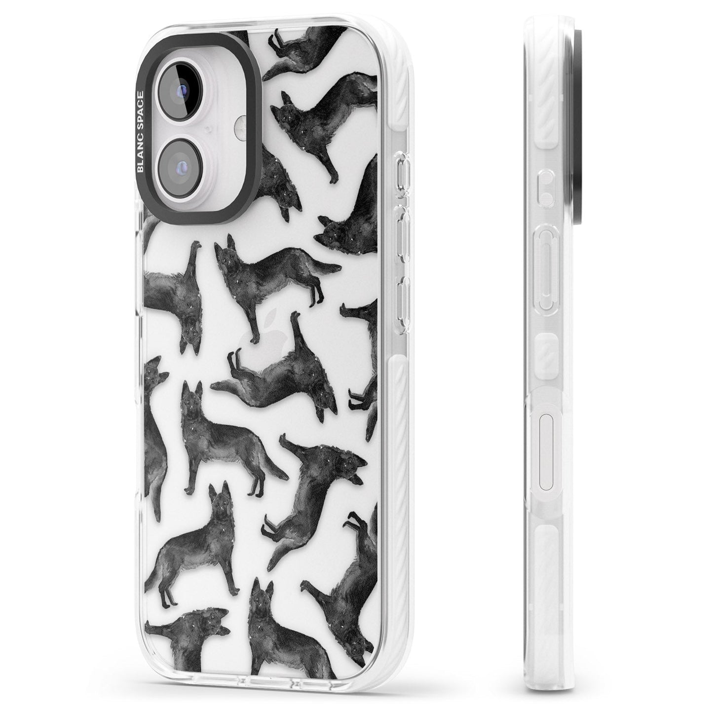 German Shepherd Pattern Black