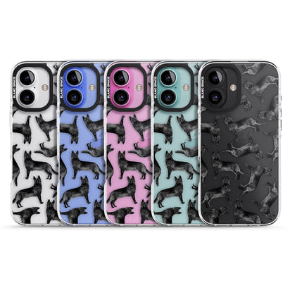 German Shepherd Pattern Black