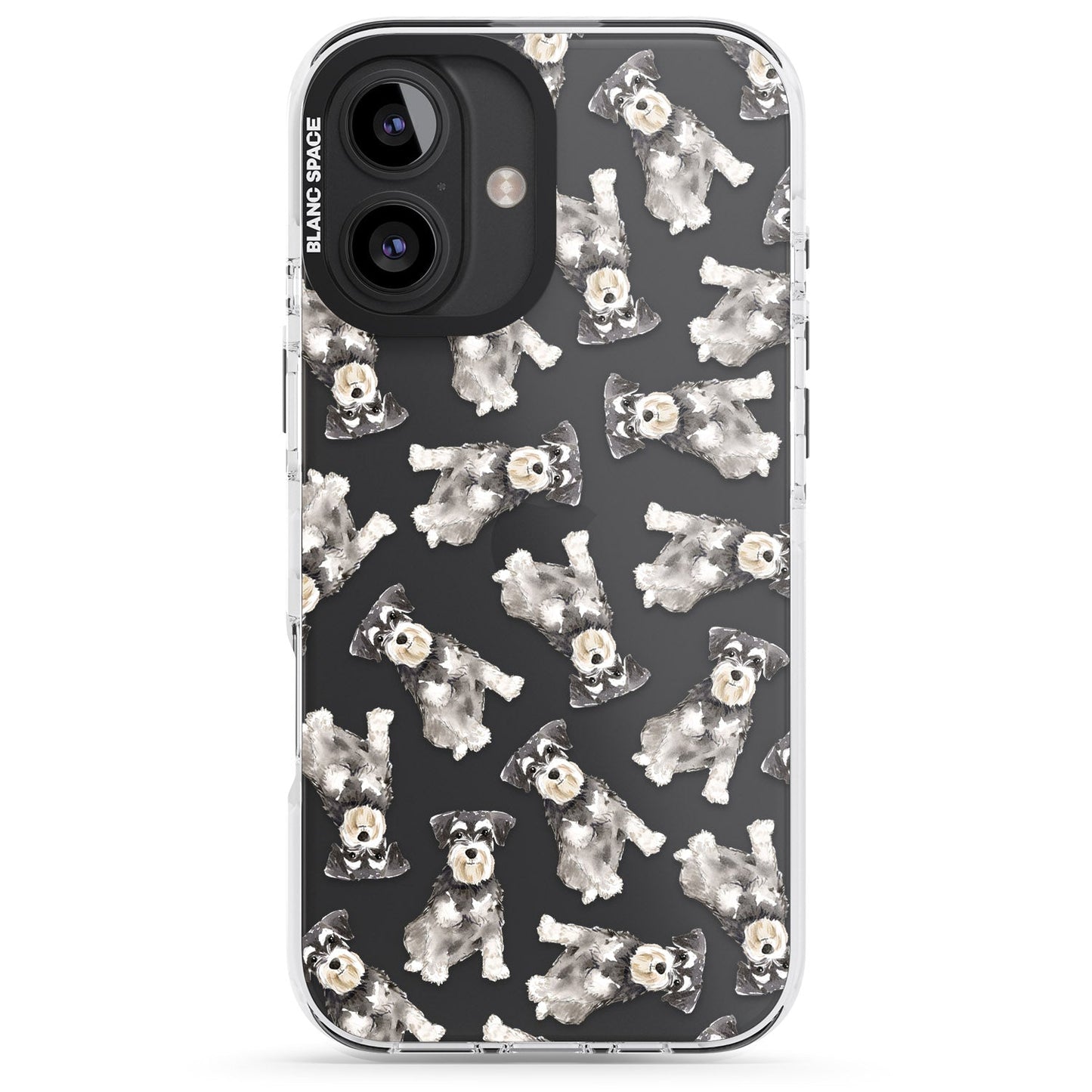 Aquarellzeichnung eines Zwergschnauzers